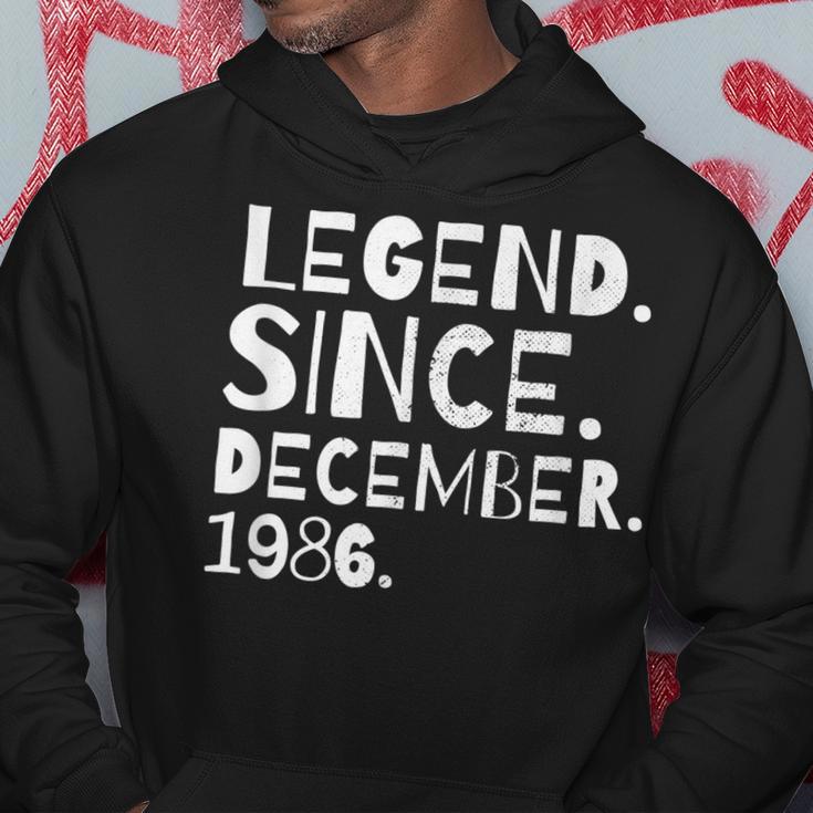 Legend Since December 1986 Geburtstag Bruder Schwester Hoodie Lustige Geschenke