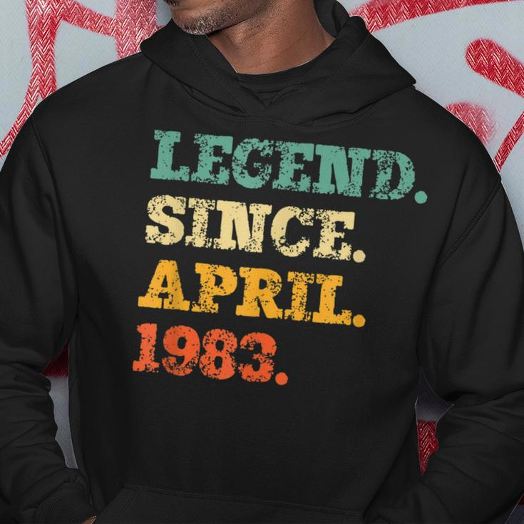 Legend Since April 1983 Funny 40Th Birthday 40 Years Old Hoodie Unique Gifts