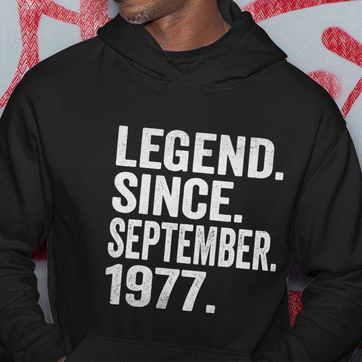 Legend Since September 1977 45 Years Old Funny 45Th Birthday Hoodie Unique Gifts