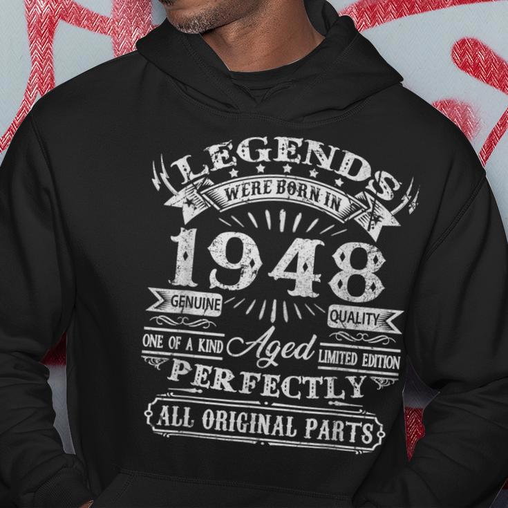 Legenden 1948 Geboren Hoodie, 75. Geburtstag Mann Feieridee Lustige Geschenke