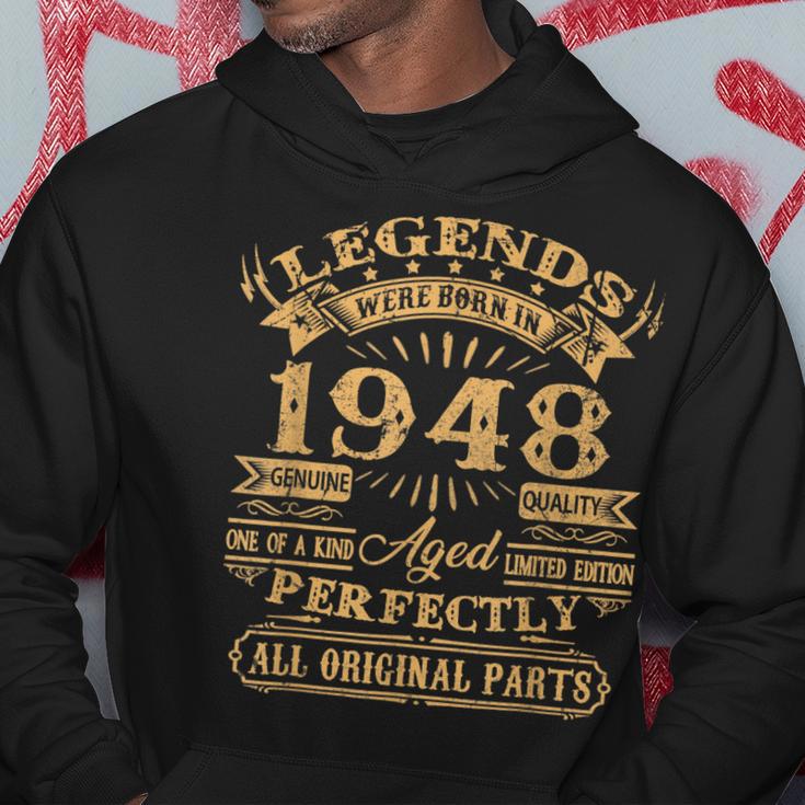 Legenden 1948 Geburtstag Hoodie, Geschenk zum 75. für Männer Lustige Geschenke