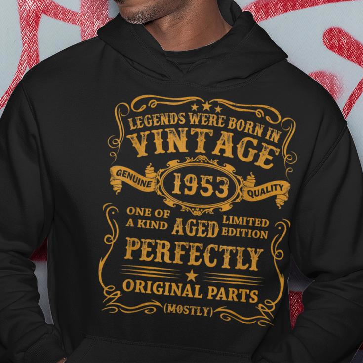 Legenden 1953 Geburtstag Hoodie, 70 Jahre Mann Jahrgang Lustige Geschenke