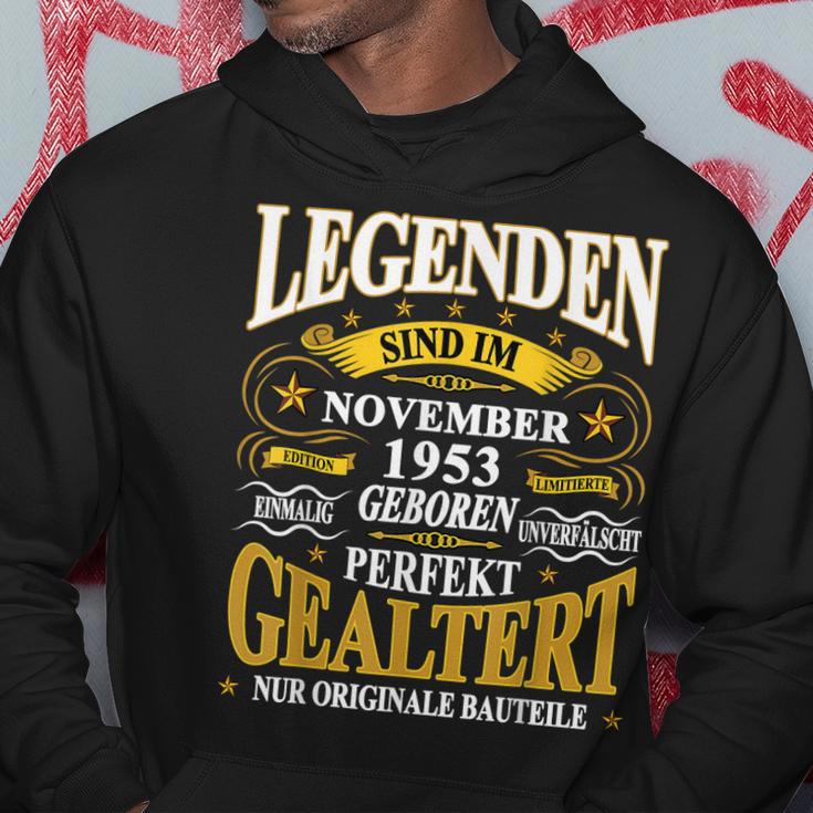 Legenden 1953 November Geburt, 70. Lustiges Geburtstag Hoodie Lustige Geschenke