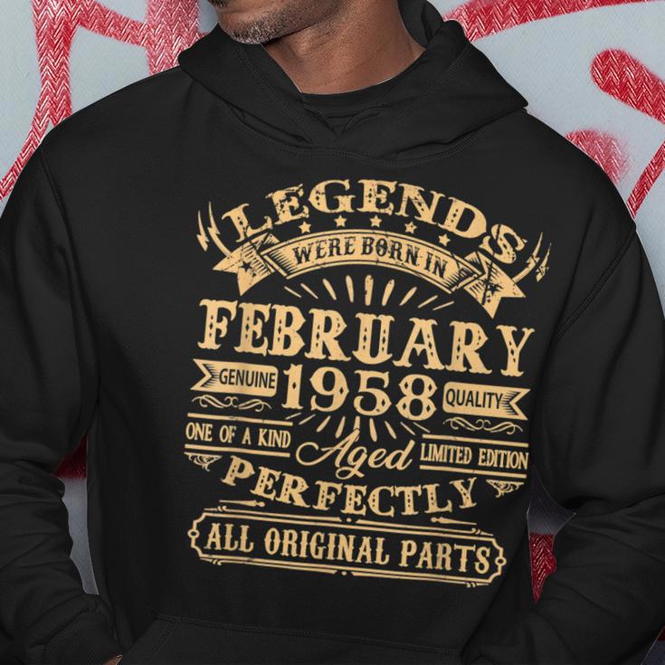 Legenden 1958 Geburtstag Hoodie, 65 Jahre Mann Jubiläum Lustige Geschenke