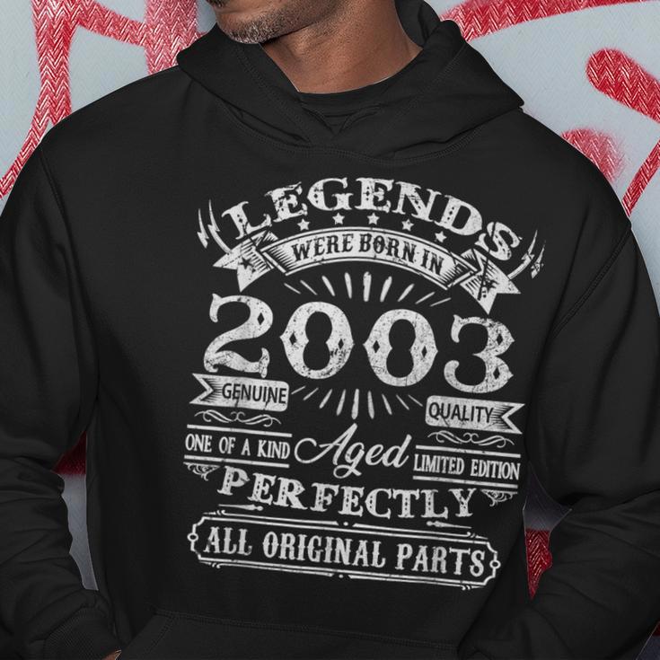 Legenden 2003 Geboren Hoodie, 20. Geburtstag Mann Humorvoll Lustige Geschenke