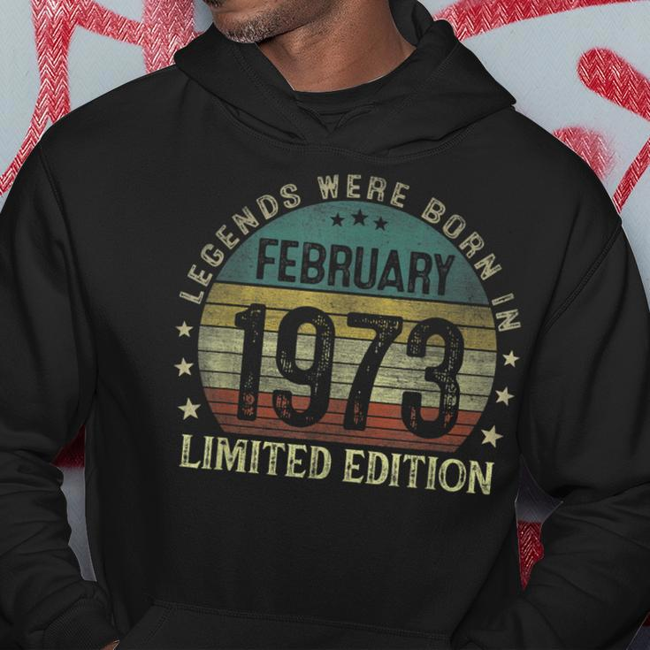 Legenden Februar 1973, Hoodie zum 50. Geburtstag für Männer Lustige Geschenke