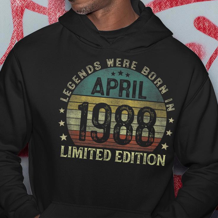 Legenden Wurden Im April 1988 Geschenk 35 Geburtstag Mann V6 Hoodie Lustige Geschenke