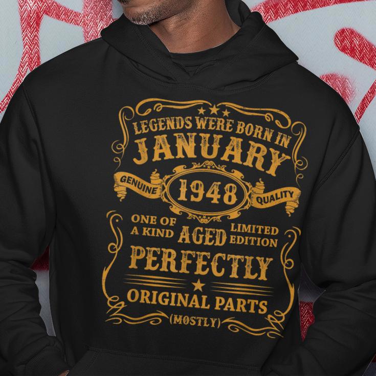 Legenden Wurden Im Januar 1948 Geschenk 75 Geburtstag Mann V7 Hoodie Lustige Geschenke