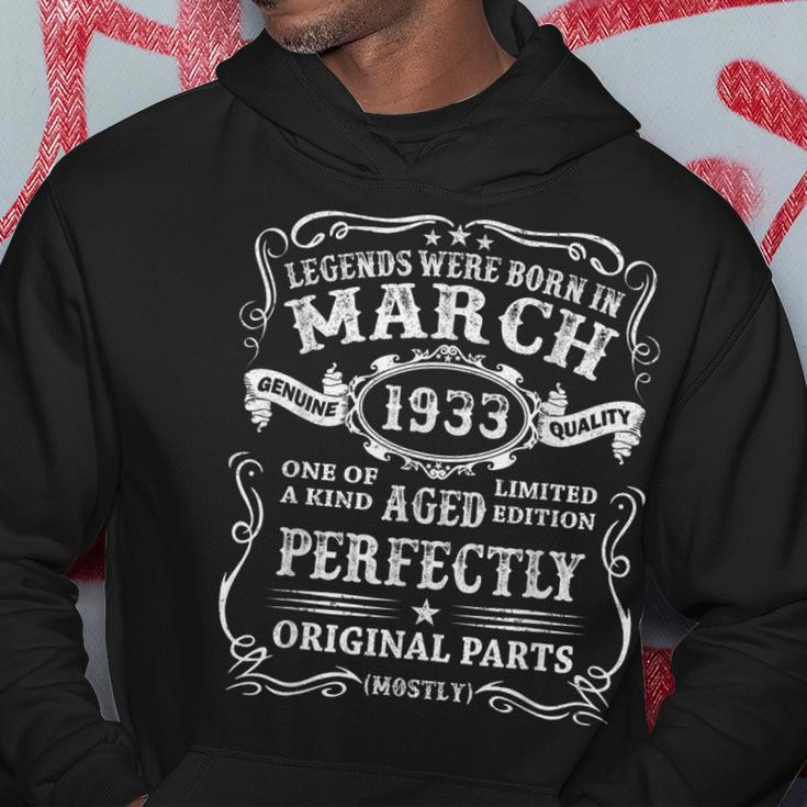 Legenden Wurden Im März 1933 Geschenk 90 Geburtstag Mann V8 Hoodie Lustige Geschenke