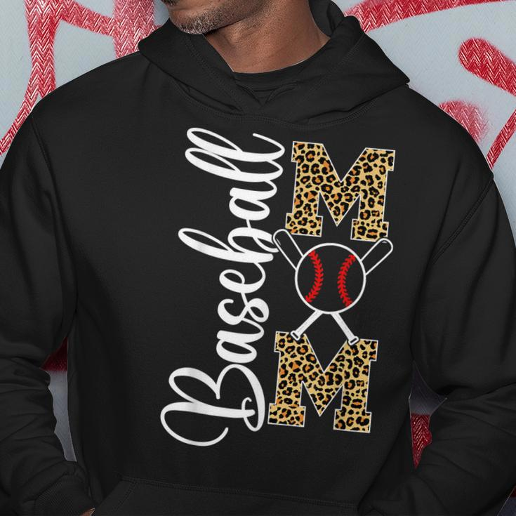 Leopard Baseball Softball Mom Mothers Day Funny Mom Life Hoodie Unique Gifts