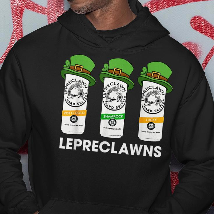 Lepreclawns Lucky Shamrock Drinking St Patricks Day Claw Hoodie Unique Gifts