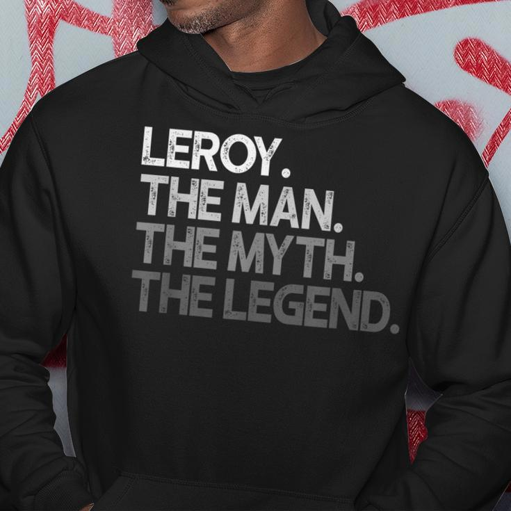 Leroy Geschenk The Man Myth Legend Hoodie Lustige Geschenke