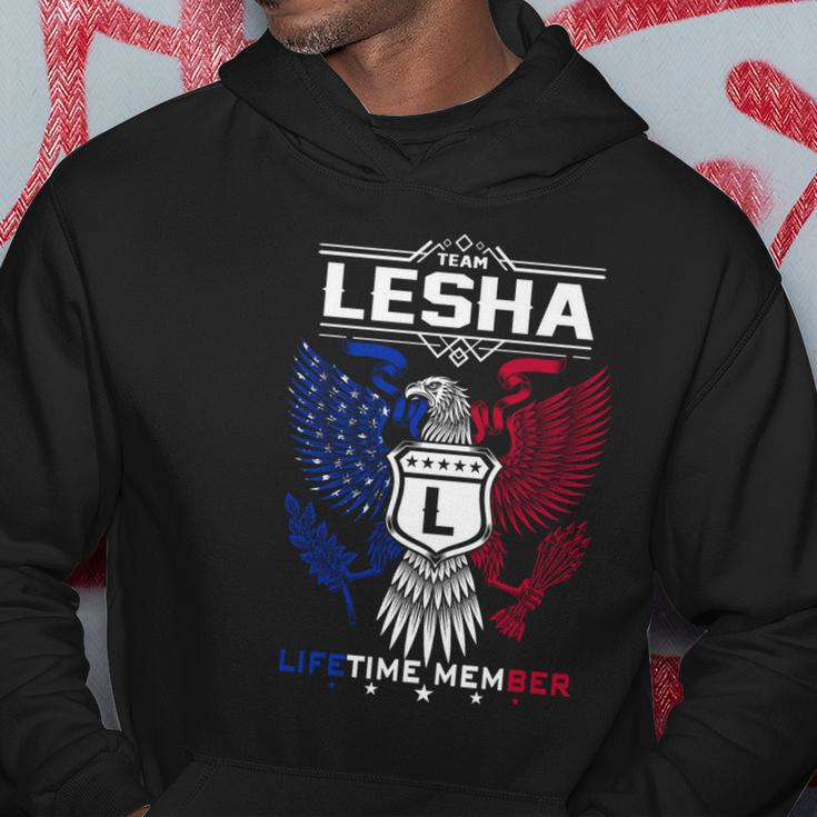 Lesha Name - Lesha Eagle Lifetime Member G Hoodie Funny Gifts