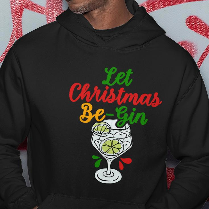 Let Christmas Be Gin Begin Funny Christmas Shirt Hoodie Unique Gifts