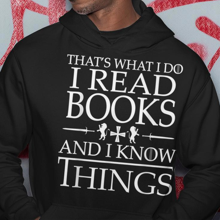 Librarians And Book Lovers Know Things Hoodie Funny Gifts
