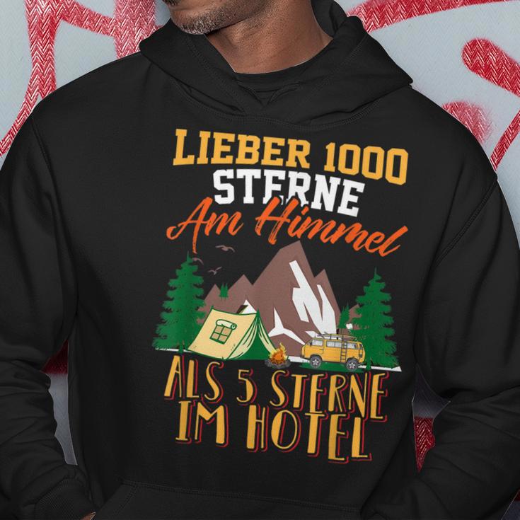 Lieber 1000 Sterne Am Himmel Als 5 Sterne Im Hotel Camper Hoodie Lustige Geschenke