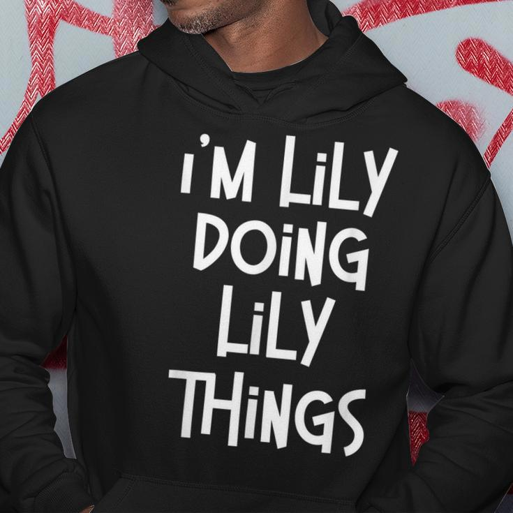 Lily Doing Lily Things Funny Personalized Birthday Hoodie Funny Gifts