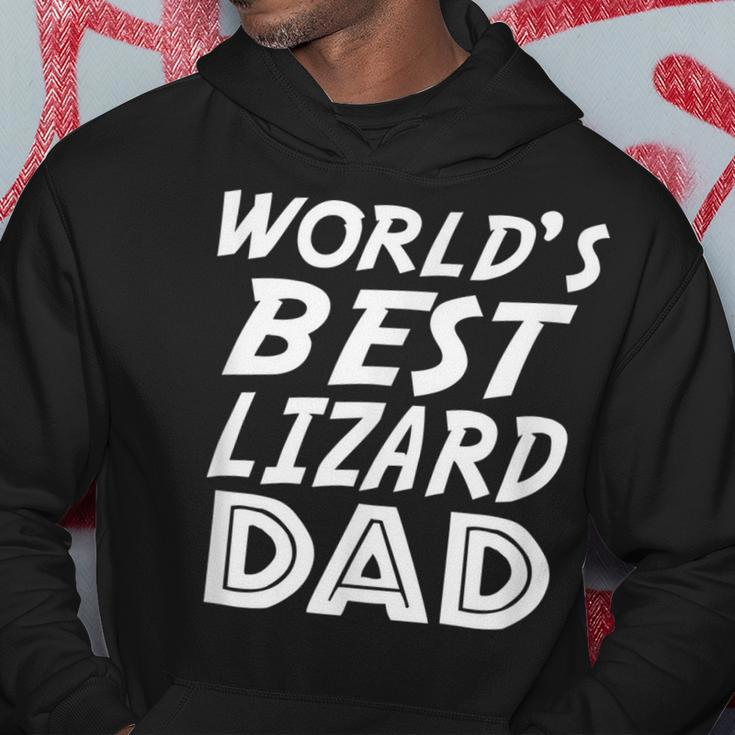 Lizard Lover Fathers Day Funny Gift Worlds Best Lizard Dad Hoodie Unique Gifts