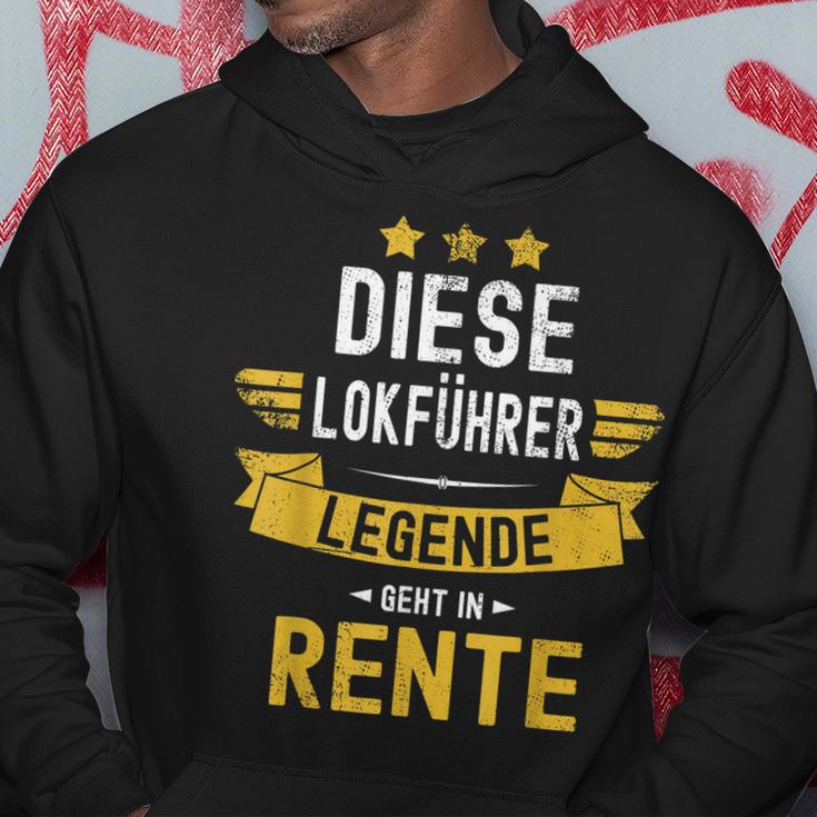 Lokführer Rentner Hoodie - Eisenbahn Legende in Rente Lustige Geschenke