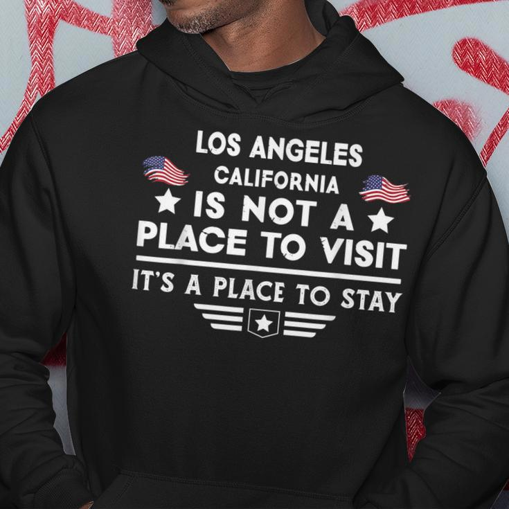 Los Angeles California Ort Zum Besuchen Bleiben Usa City Hoodie Lustige Geschenke