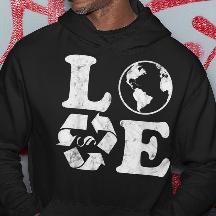 Love Earth Day 90S Vintage Recycling Earth Day Hoodie Unique Gifts