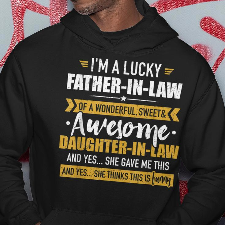 Lucky Fatherinlaw Of Awesome Daughterinlaw Gift For Mens Hoodie Unique Gifts