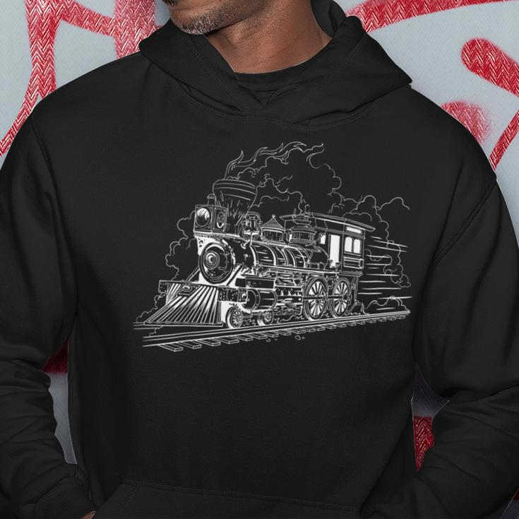 Lustige Zug-Eisenbahn-Lokomotive Hoodie Lustige Geschenke