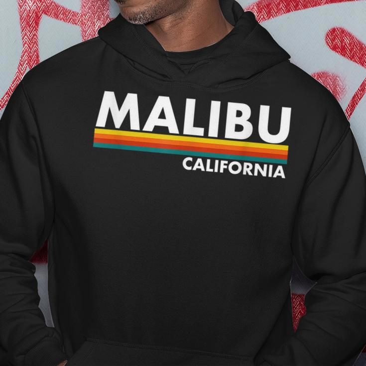 Malibu - California - Retro Stripes - Classic Hoodie Unique Gifts