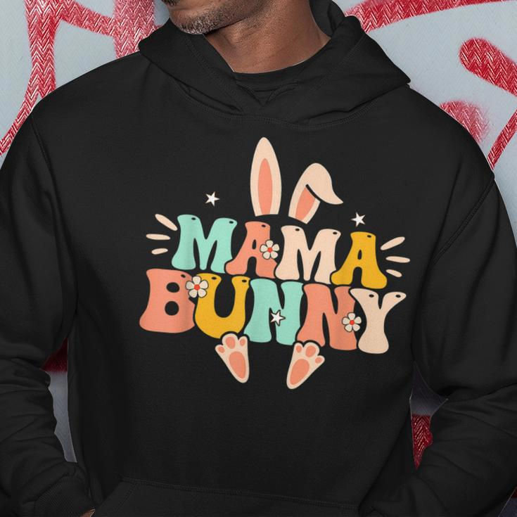 Mama Bunny Retro Groovy Bunny Mom Mommy Happy Easter Day Hoodie Unique Gifts