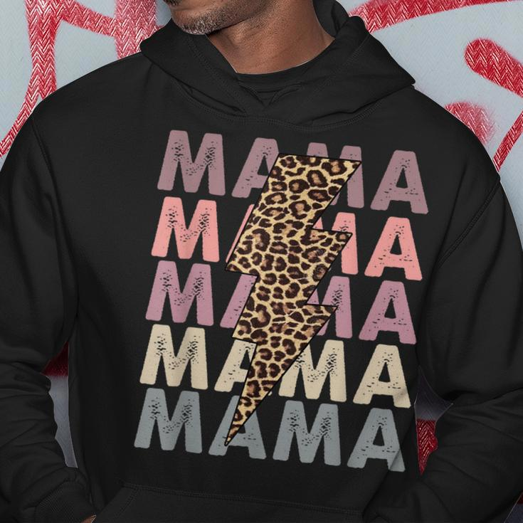 Mama Lightning Bolt Leopard Cheetah Mama Mini Matching Men Hoodie Personalized Gifts