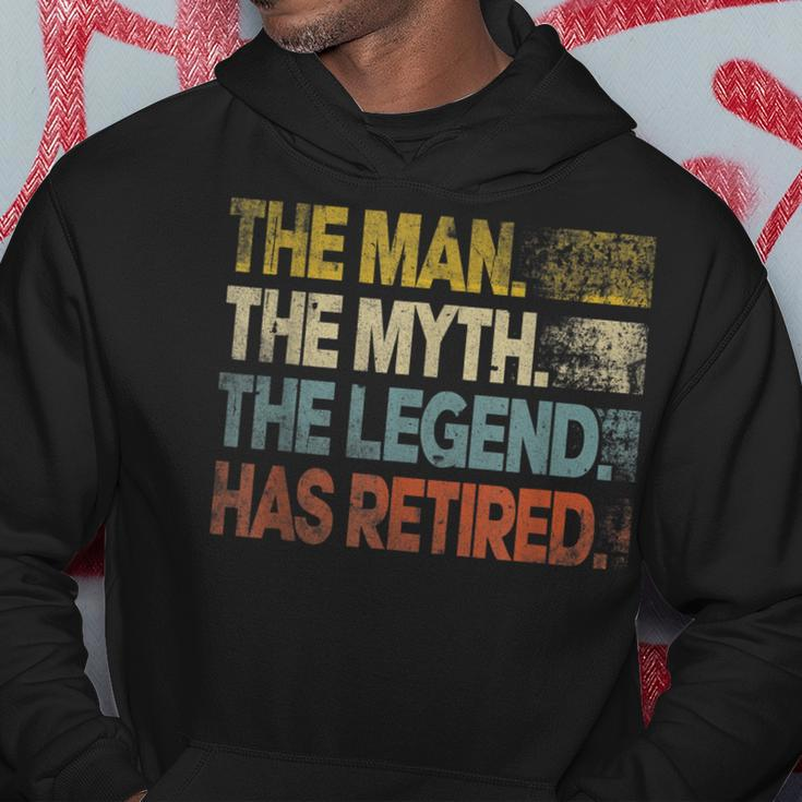 Man Myth Legend Has Retired Retirement Dad Grandpa Gift For Mens Hoodie Unique Gifts