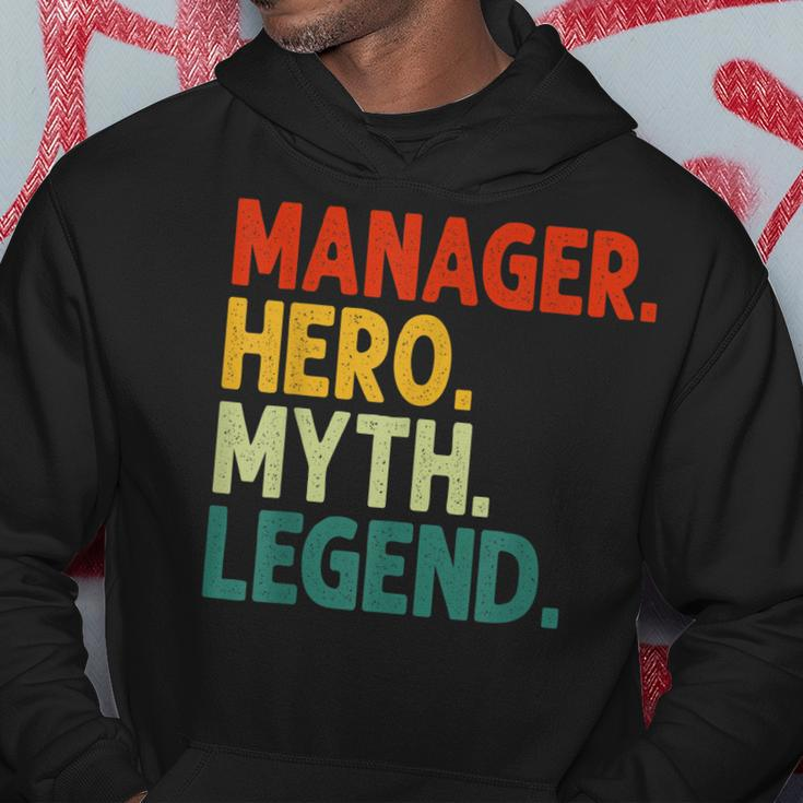 Manager Held Mythos Legende Retro Vintage Manager Hoodie Lustige Geschenke
