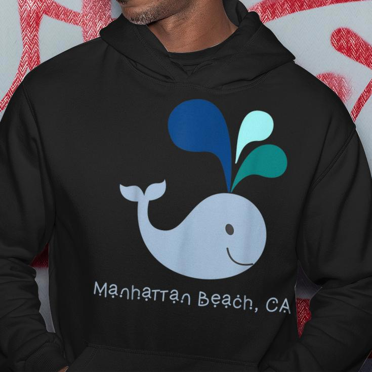 Manhattan Beach Ca Cute California Whale Lover Cartoon Hoodie Unique Gifts