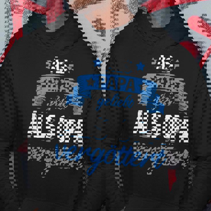 Mann Sohn Opa Vati Vater Als Papa Geliebt Als Opa Vergöttert Hoodie Lustige Geschenke