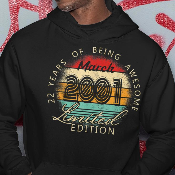 March 2001 Limited Edition 22 Years Of Being Awesome Hoodie Unique Gifts