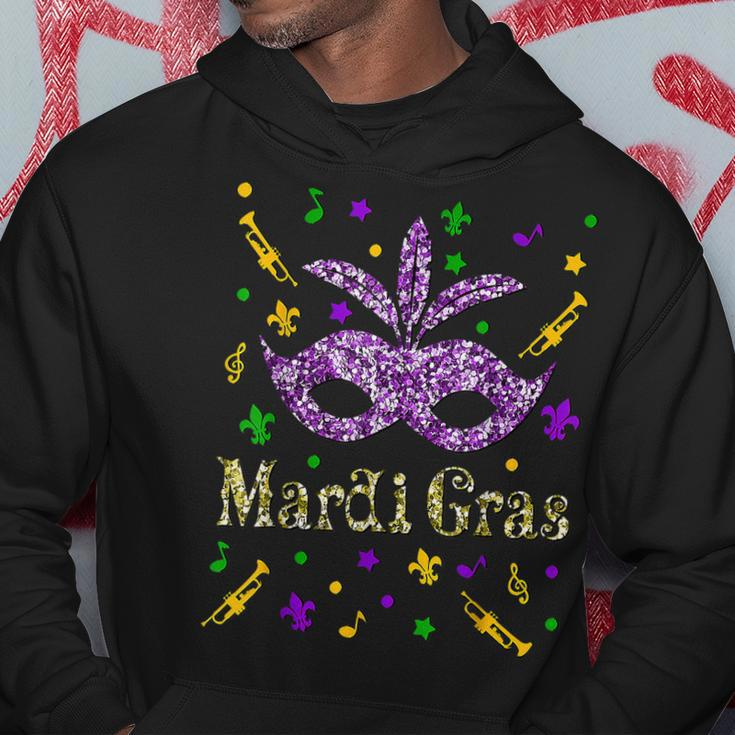Mardi Gras 2023 - Womens Girls Mask Beads New Orleans Party Hoodie Personalized Gifts
