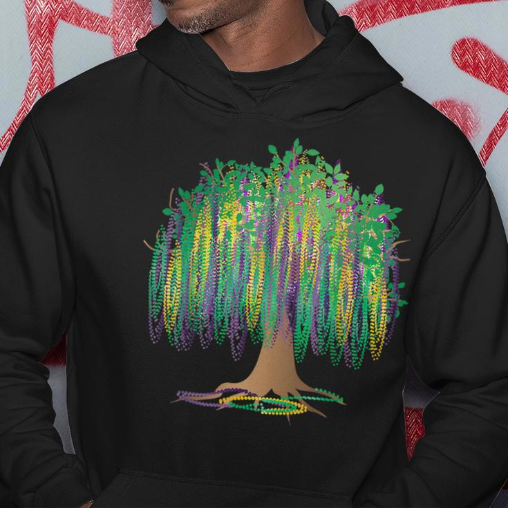 Mardi Gras Carnival Mexican Graphic Bead-Tree Bourbon Street Hoodie Unique Gifts