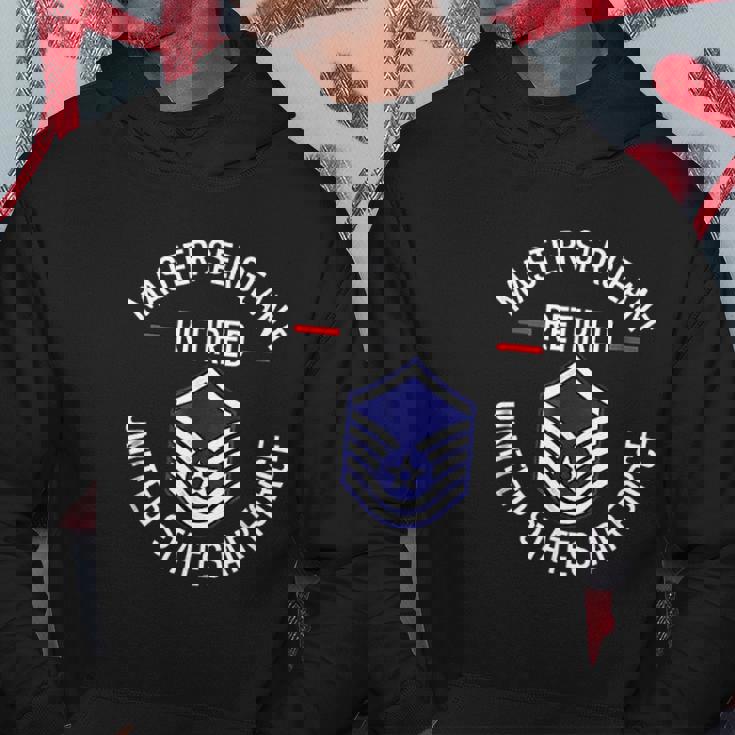 Master Sergeant Retired Air Force Military Retirement Men Hoodie Personalized Gifts