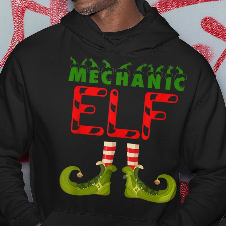 Mechanic Elf Funny Group Matching Family Christmas Pyjamas Hoodie Unique Gifts