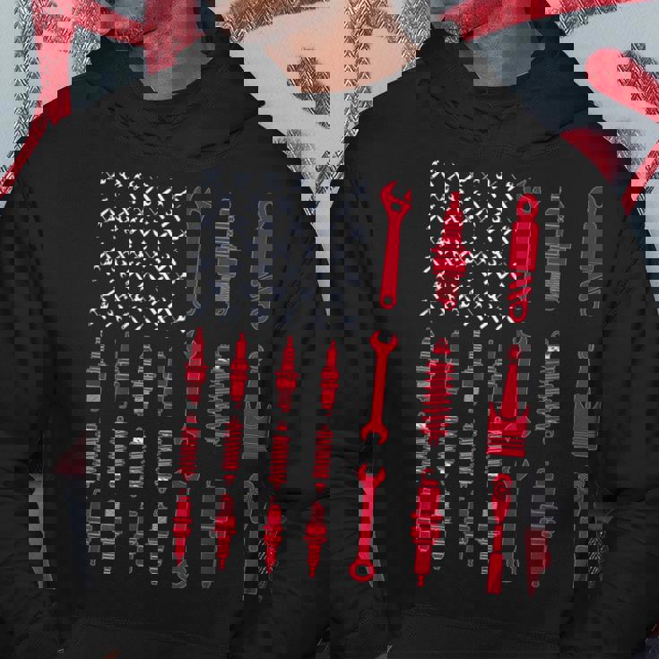 Mechanic Patriotic Mechanic Usa American Flag Hoodie Unique Gifts