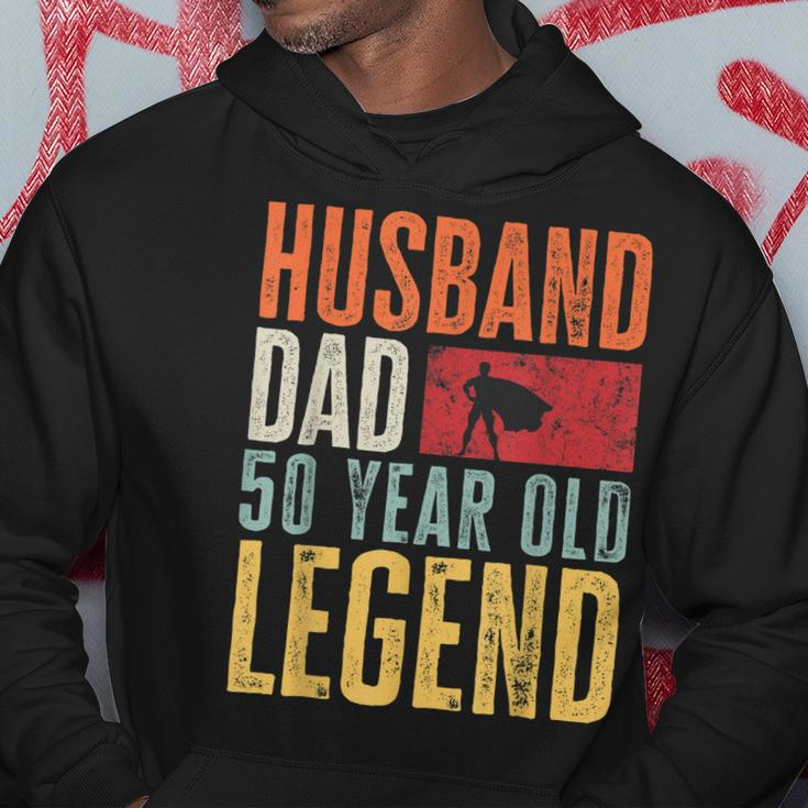 Mens 50Th Birthday Dad Husband Legend Funny Vintage 50 Years Old Hoodie Funny Gifts