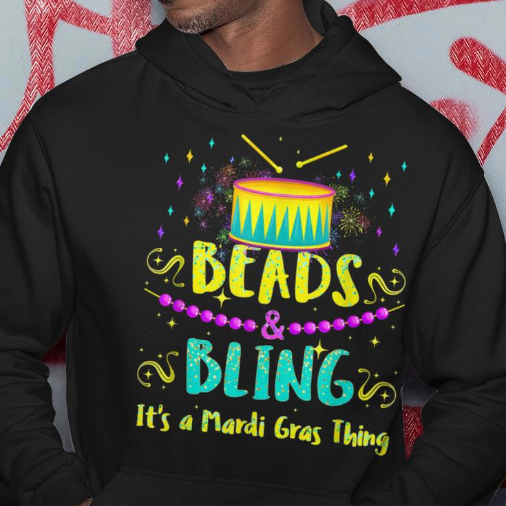 Mens Beads And Bling Its A Mardi Gras Thing Mardi Gras Hoodie Funny Gifts