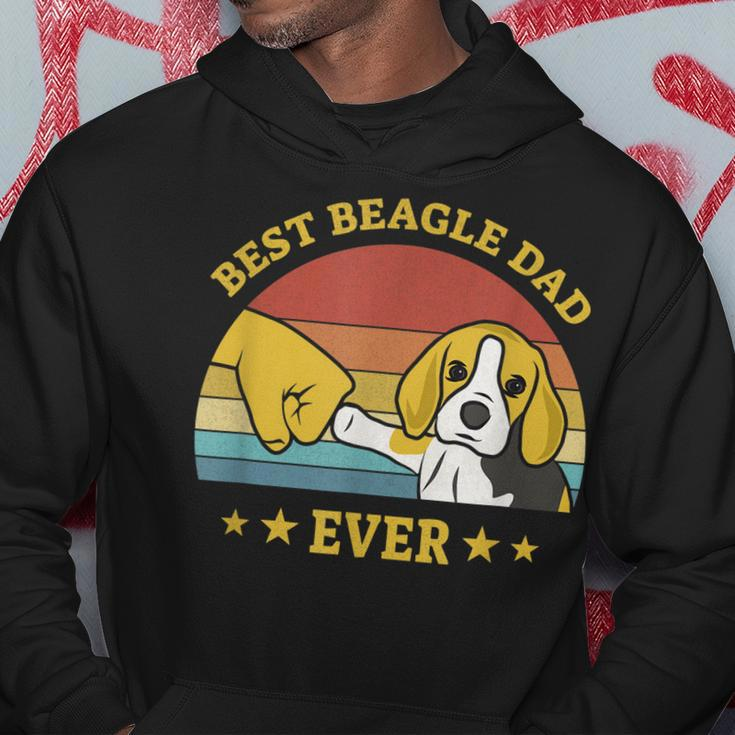 Mens Best Beagle Dad Ever Proud Vintage Beagle Gifts Puppy Lover Hoodie Funny Gifts