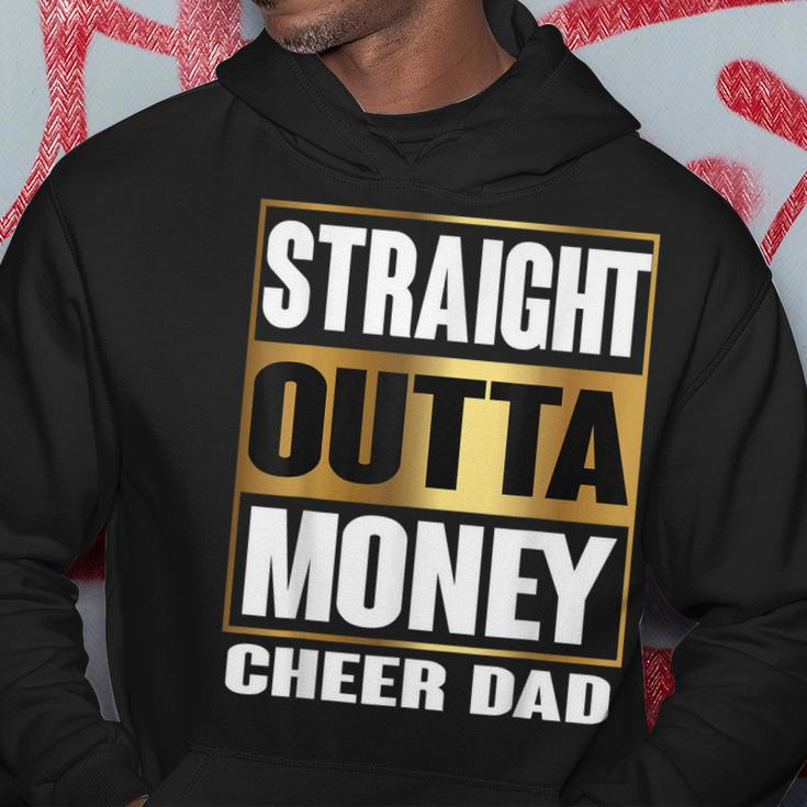 Mens Cheer Dad Straight Outta Money Gift Dance Cheerleader Hoodie Funny Gifts