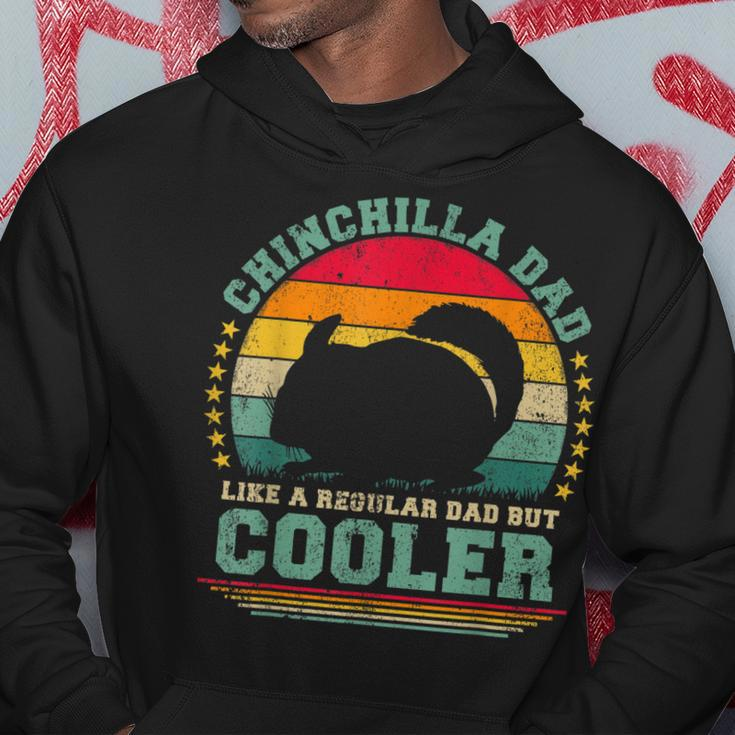 Mens Chinchilla Dad Like A Regular Dad But Cooler Fathers Day Hoodie Funny Gifts