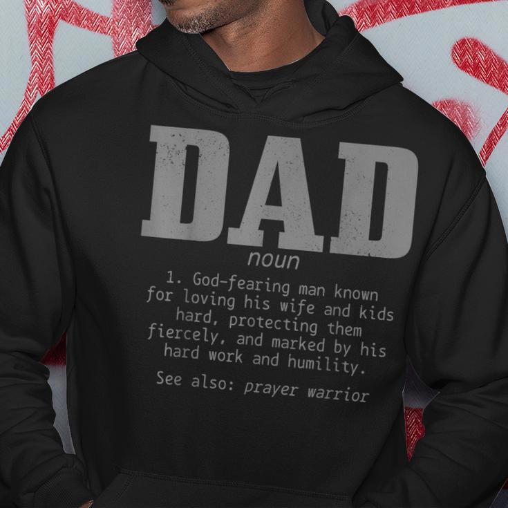 Mens Christian Dad Religious Faith Bible Verse Fathers Day Hoodie Funny Gifts