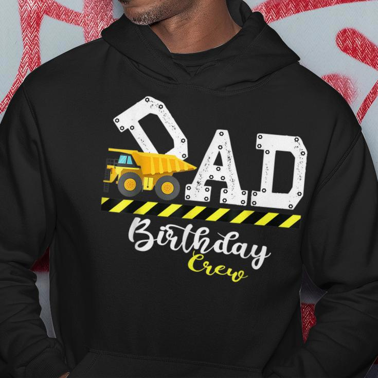 Mens Dad Birthday Crew Construction Birthday Family Matching Hoodie Personalized Gifts