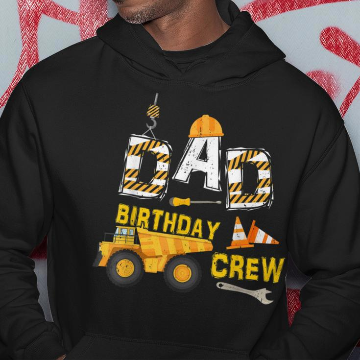 Mens Dad Birthday Crew Funny Construction Birthday Party  Hoodie Personalized Gifts