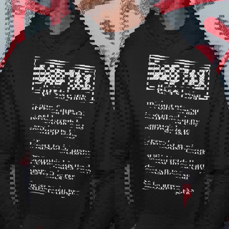 Mens Dad Tax Funny Dad Tax Definition Fathers Day Hoodie Personalized Gifts