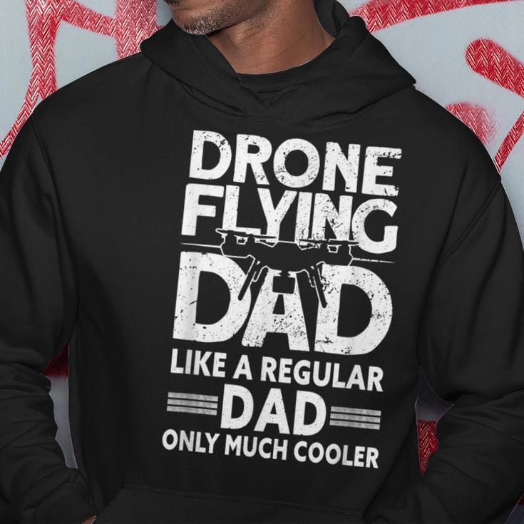 Mens Drone Flying Dad - Drone Pilot Vintage Drone Hoodie Funny Gifts